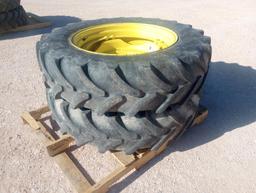 (2) John Deere Wheels w/Tires 320/85R28
