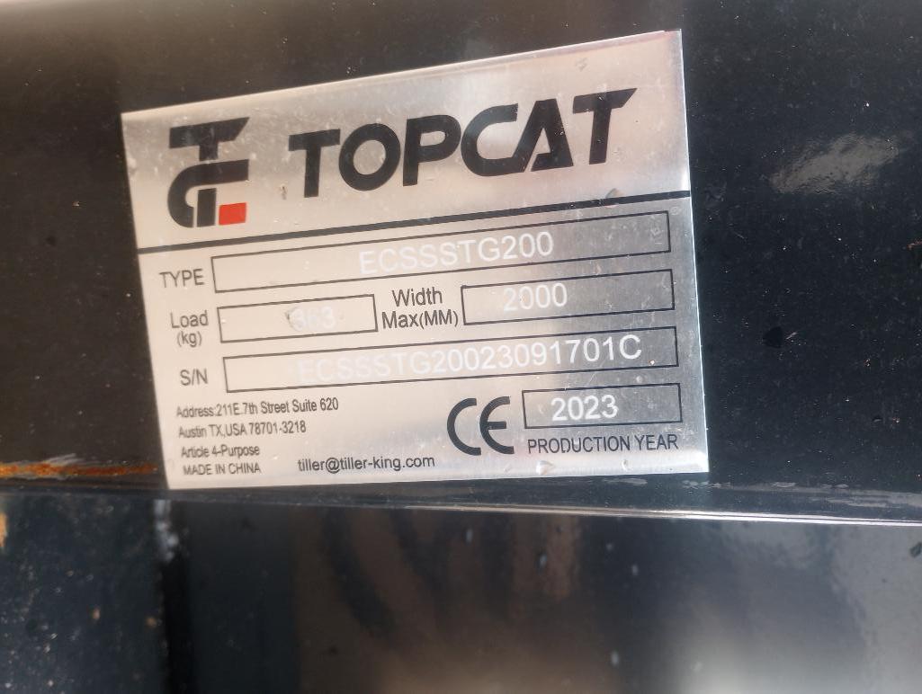 Unused Topcat ECSSSTG200 Stump Grinder (Skid Steer Attachment)