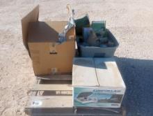 RV Roof Vent, (2) Boxes of Misc Unused John Deere Parts
