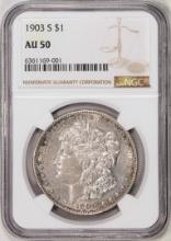 1903-S $1 Morgan Silver Dollar Coin NGC AU50