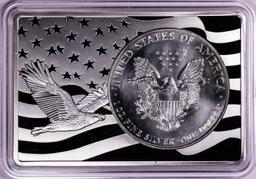 1994 $1 American Silver Eagle Coin & 2oz Silver Bar Set