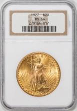 1927 $20 St. Gaudens Double Eagle Gold Coin NGC MS64