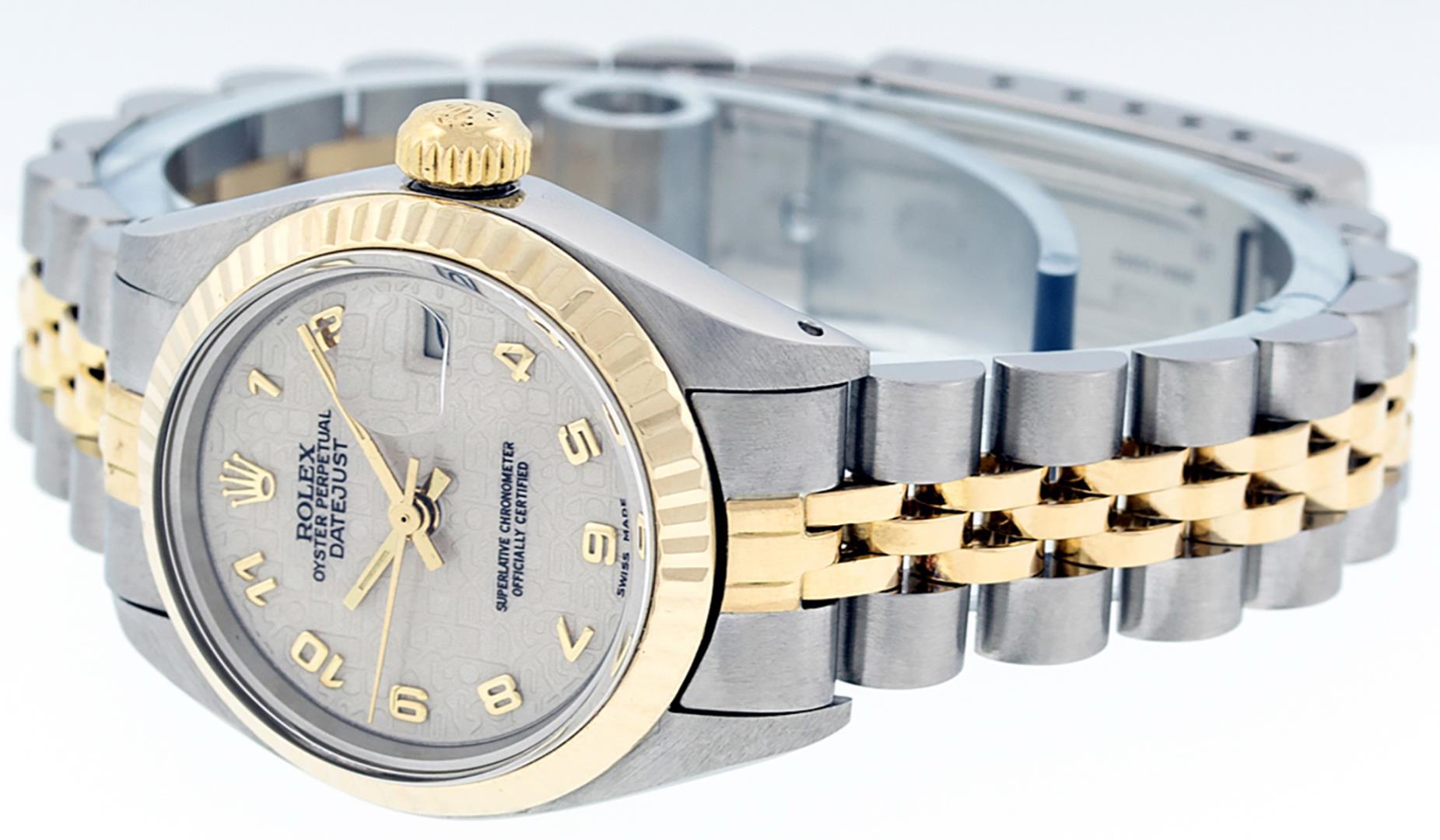 Rolex Ladies Two Tone Cream Jubilee Date Wristwatch