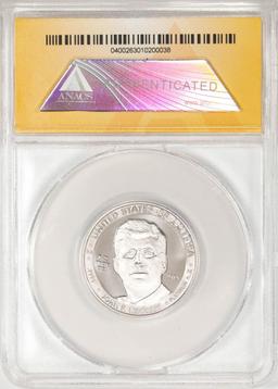 2014 Proof 1/2 oz Platinum JFK Apollo 11 Anniversary Medal ANACS MS69