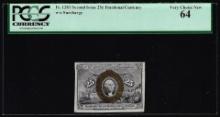 1863 Ten Cents Second Issue Fractional Currency Notes Fr.1283 PCGS Very Choice New 64
