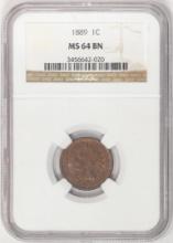 1889 Indian Head Cent Coin NGC MS64BN