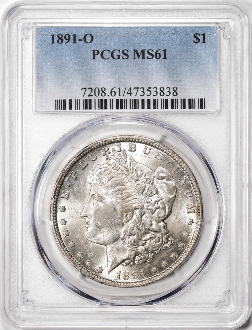 1891-O $1 Morgan Silver Dollar Coin PCGS MS61