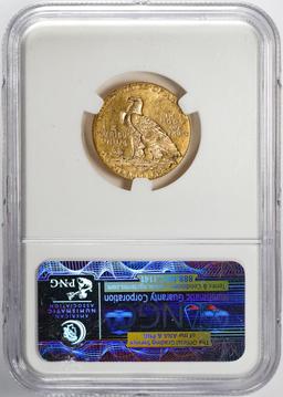 1912 $5 Indian Head Half Eagle Gold Coin NGC AU55