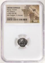 Greek Coinage c.500-450 BC Mysia, Parium AR Drachm Ancient Coin NGC VF