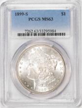 1899-S $1 Morgan Silver Dollar Coin PCGS MS63