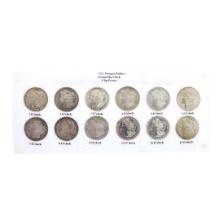 1921 $1 Morgan Silver Dollars Around the Clock Clip Error Coins