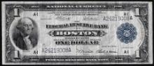 1918 $1 Federal Reserve Bank Note Boston