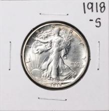 1918-S Walking Liberty Half Dollar Coin