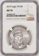 2019 $100 Platinum American Eagle Coin NGC MS70