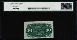 1863 4th Issue 10 Cents Fractional Currency Note Fr.1261 Legacy Extremely Fine 45PPQ