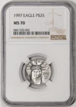 1997 $25 American Platinum Eagle Coin NGC MS70