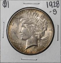 1928-S $1 Peace Silver Dollar Coin