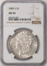 1889-S $1 Morgan Silver Dollar Coin NGC AU53
