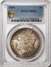 1894 $1 Morgan Silver Dollar Coin PCGS MS62