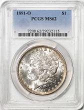 1891-O $1 Morgan Silver Dollar Coin PCGS MS62