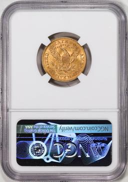 1895 $5 Liberty Head Half Eagle Gold Coin NGC MS62