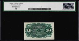 1863 Fourth Issue 10 Cent Fractional Currency Note Fr.1257 Legacy Choice About New 58