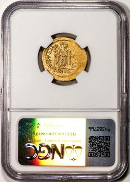 Byzantine Empire 585-602 AD Maur.Tiberius AV Solidus Ancient Gold Coin NGC Ch VF