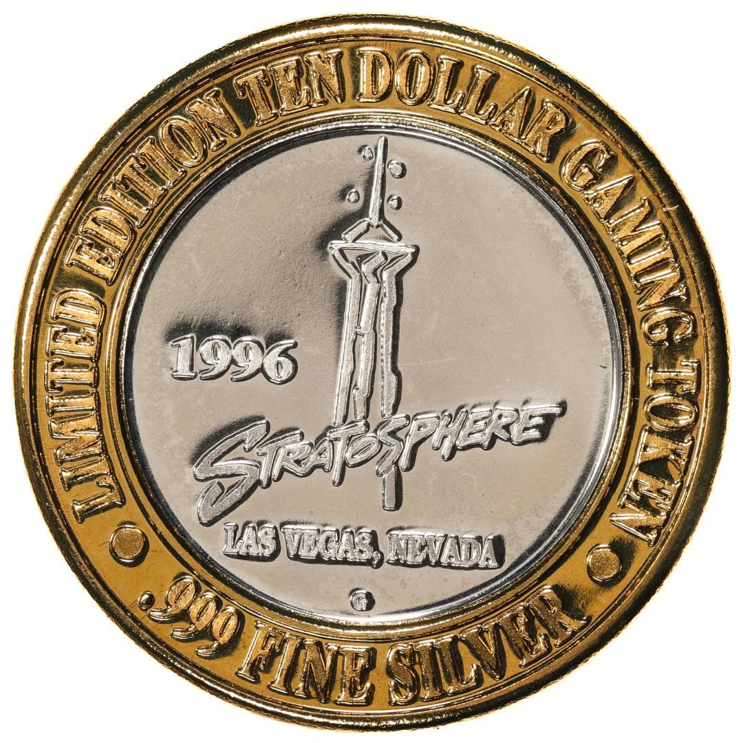 .999 Silver The Stratosphere Las Vegas, NV $10 Casino Limited Edition Gaming Token