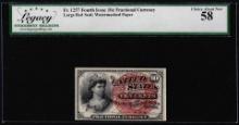 1863 Fourth Issue 10 Cent Fractional Currency Note Fr.1257 Legacy Choice About New 58