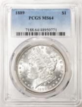 1889 $1 Morgan Silver Dollar Coin PCGS MS64