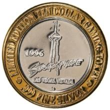 .999 Silver The Stratosphere Las Vegas, NV $10 Casino Limited Edition Gaming Token