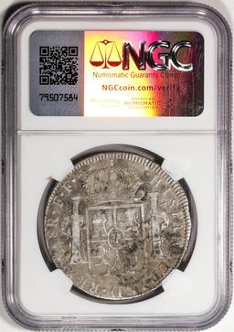 1781MO FF Mexico 8 Reales Silver Coin NGC Fine Details Chopmarked