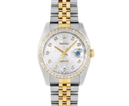 Rolex Men's Two Tone Diamond Datejust Wristwatch