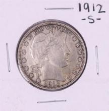 1912-S Barber Half Dollar Coin