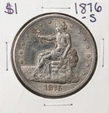 1876-S $1 Trade Silver Dollar Coin