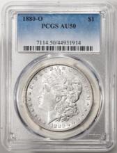 1880-O $1 Morgan Silver Dollar Coin PCGS AU50