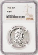 1955 Proof Franklin Half Dollar Coin NGC PF66