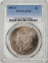 1892-S $1 Morgan Silver Dollar Coin PCGS AU53