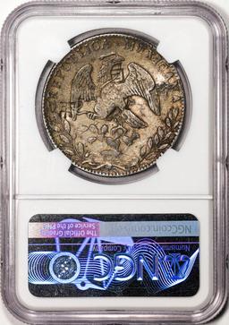 1886GO RR Mexico 8 Reales Silver Coin NGC XF Details Chopmarked
