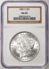 1885-O $1 Morgan Silver Dollar Coin NGC MS65