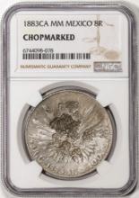 1883CA MM Mexico 8 Reales Silver Coin NGC Chopmarked