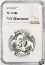 1955 Franklin Half Dollar Coin NGC MS64FBL