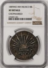 1889MO MH Mexico 8 Reales Silver Coin NGC XF Details Chopmarked