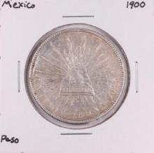 1900 Mexico Un Pesos Silver Coin