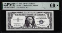 1957 $1 Silver Certificate Star Note Fr.1619* PMG Superb Gem Uncirculated 69EPQ STAR