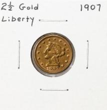 1907 $2 1/2 Liberty Head Quarter Eagle Gold Coin