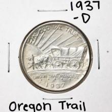 1937-D Oregon Trail Memorial Commemorative Half Dollar Coin