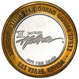 .999 Silver Las Vegas Hilton Nevada $10 Casino Limited Edition Gaming Token