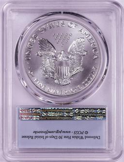 1991 $1 American Silver Eagle Coin PCGS MS69 First Strike