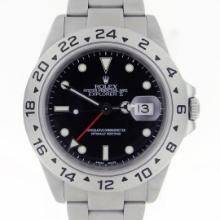 Rolex Mens Stainless Steel Explorer II Wristwatch